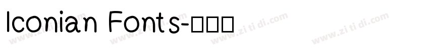 Iconian Fonts字体转换